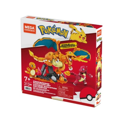 Pokémon Kit de Construcción Mega Construx Set de Evoluciones de Charmander