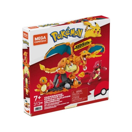 Pokémon Kit de Construcción Mega Construx Set de Evoluciones de Charmander