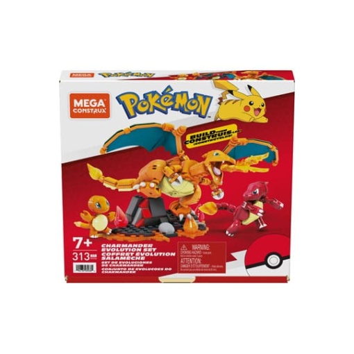 Pokémon Kit de Construcción Mega Construx Set de Evoluciones de Charmander