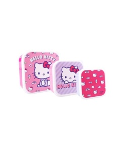 Sanrio Pack de 3 Fiambreras Hello Kitty Fresh Bites