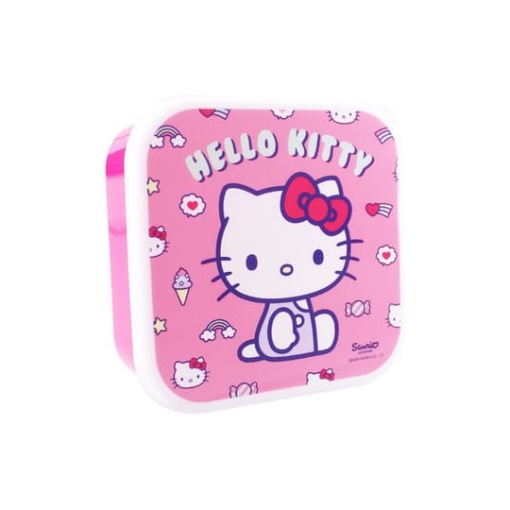 Sanrio Pack de 3 Fiambreras Hello Kitty Fresh Bites