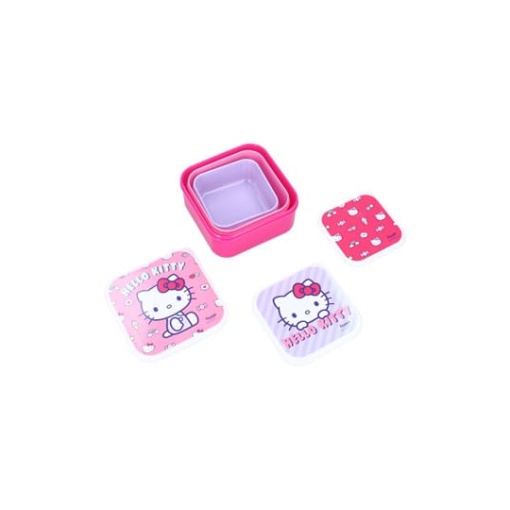 Sanrio Pack de 3 Fiambreras Hello Kitty Fresh Bites