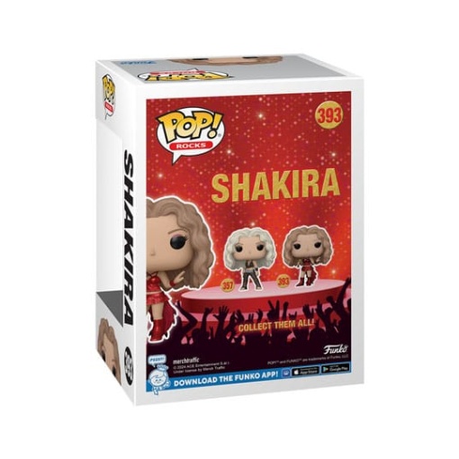 Shakira POP! Rocks Vinyl Figura Shakira(Super Bowl) (Metallic) 9 cm