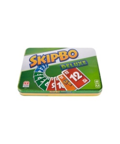 Skip-Bo Deluxe Juego de Cartas en Caja de metal