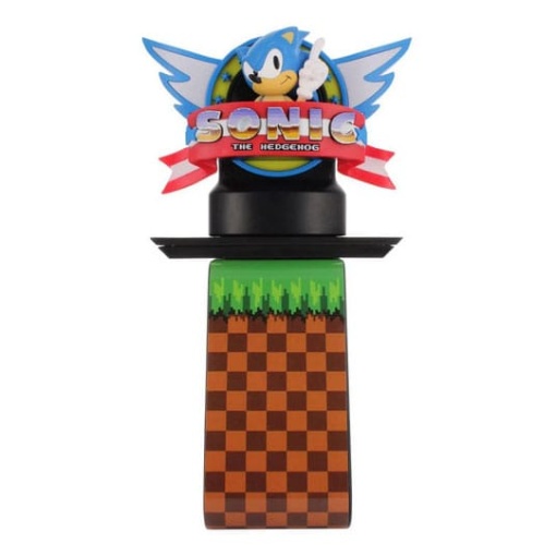 Sonic The Hedgehog Soporte con luz Cably Guys Ikons Logo 20 cm