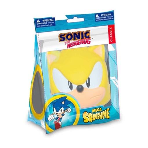 Sonic the Hedgehog Figura Antiestres Mega Squishme Super Sonic 15 cm