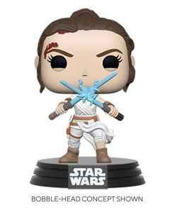 Star Wars Episode IX POP! Movies Vinyl Figura Rey w/2 Light Sabers 9 cm