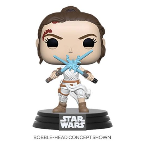 Star Wars Episode IX POP! Movies Vinyl Figura Rey w/2 Light Sabers 9 cm