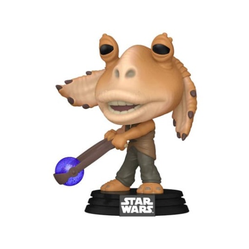 Star Wars: Episodio I - La amenaza fantasma Anniversary POP! Vinyl Figura Jar Jar Binks w/ Booma Balls 9 cm