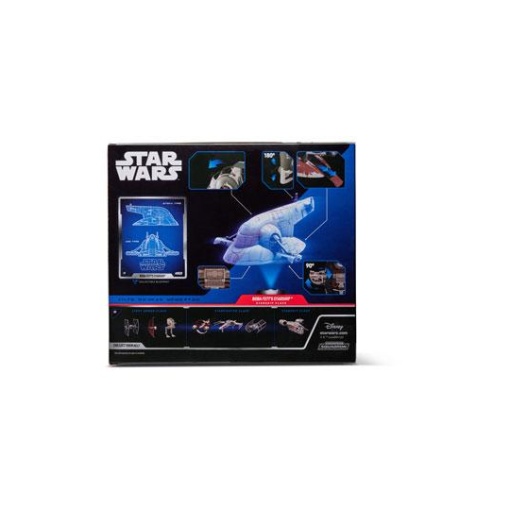 Star Wars Micro Galaxy Squadron Vehículo con Figuras Boba Fett`s Starship 20 cm