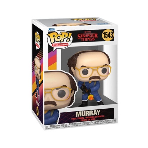 Stranger Things Figura POP! TV Vinyl Murray w/Flamethrower 9 cm