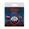 Stranger Things Pack 5 Chapas Characters