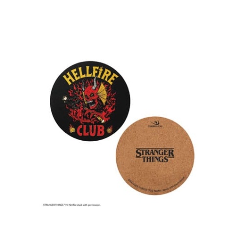 Stranger Things Pack de 4 Posavasos Hellfire Club