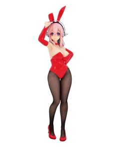 Super Sonico Estatua PVC BiCute Bunnies Super Sonico Red Ver. 28 cm