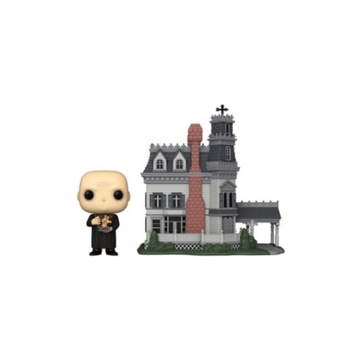 The Addams Family POP! Town Vinyl Figura Addams Home w/Uncle Fester 9 cm