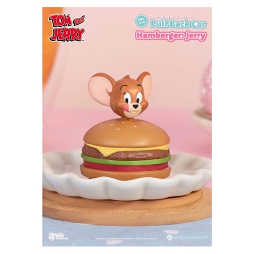 Tom & Jerry Pull Back Car Series Pack de 6 Coches de Cuerda Blind Box