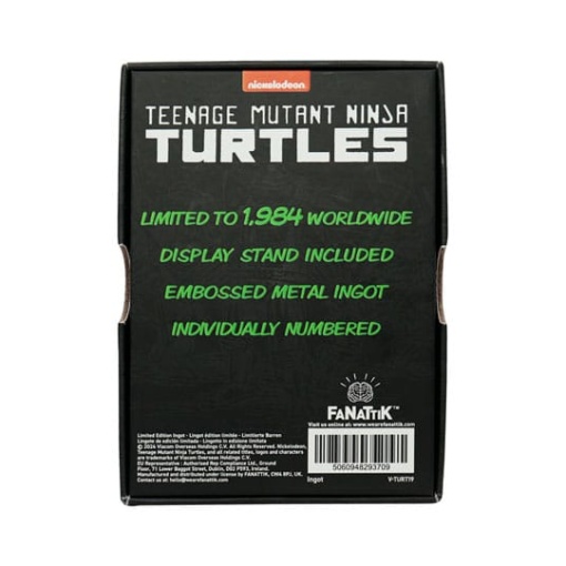 Tortugas Ninja Lingote 40th Anniversary Green Limited Edition