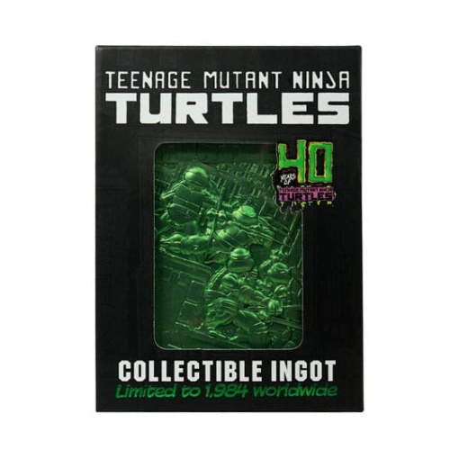 Tortugas Ninja Lingote 40th Anniversary Green Limited Edition