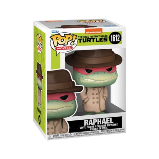 Tortugas Ninja POP! Movies Vinyl Figura Raphael w/Coat & Hat 9 cm