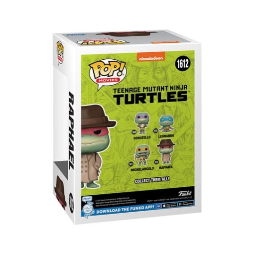 Tortugas Ninja POP! Movies Vinyl Figura Raphael w/Coat & Hat 9 cm