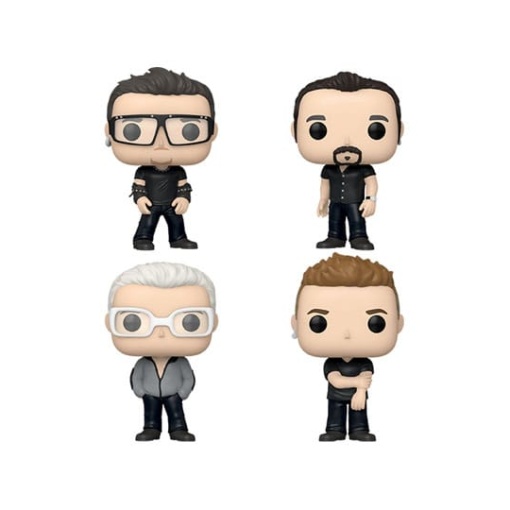 U2 Pack de 4 Figuras POP! Albums DLX Vinyl POP 9 cm