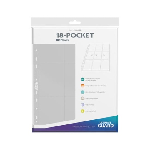 Ultimate Guard 18-Pocket Pages Side-Loading Blanco (10)