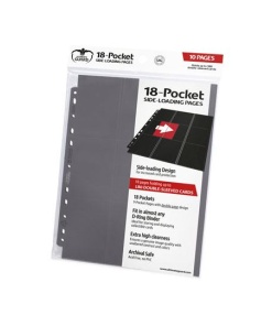 Ultimate Guard 18-Pocket Pages Side-Loading Gris (10)