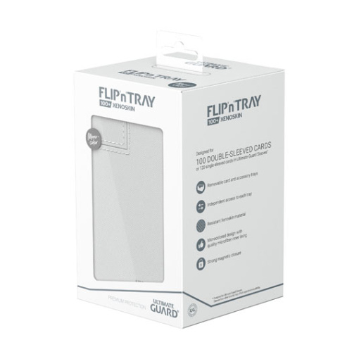 Ultimate Guard Flip`n`Tray 100+ XenoSkin Monocolor Blanco