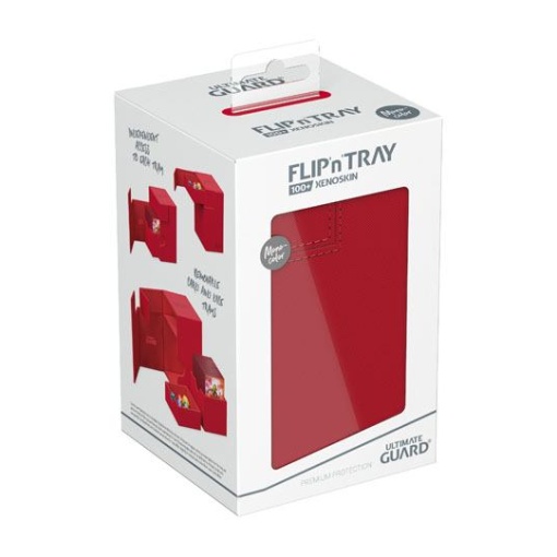 Ultimate Guard Flip`n`Tray 100+ XenoSkin Monocolor Rojo