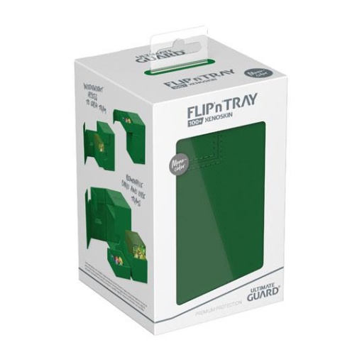 Ultimate Guard Flip`n`Tray 100+ XenoSkin Monocolor Verde