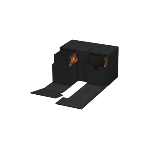 Ultimate Guard Twin Flip`n`Tray 160+ XenoSkin Monocolor Negro