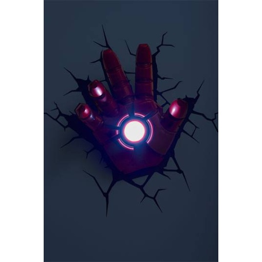 Vengadores Lámpara 3D LED Iron Man Hand