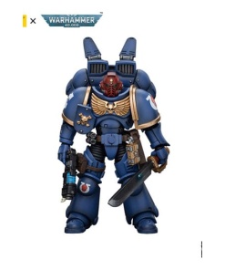 Warhammer 40k Figura 1/18 Ultramarines Jump Pack Intercessors Sergeant With Plasma Pistol And Power Sword 12 cm