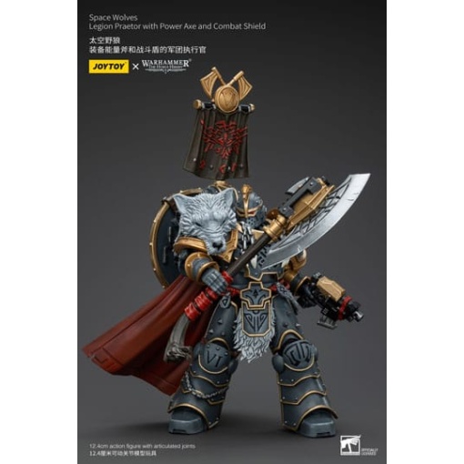 Warhammer The Horus Heresy Figura 1/18 Space Wolves Legion Praetor with Power Axe and Combat Shield 12 cm