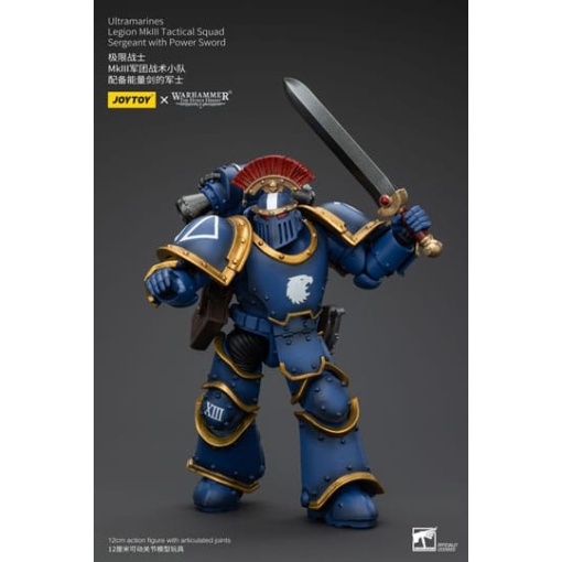 Warhammer The Horus Heresy Figura 1/18 Ultramarines Legion MKIII Tactical Squad Sergeant with Power Sword 20 cm