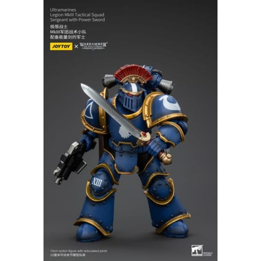 Warhammer The Horus Heresy Figura 1/18 Ultramarines Legion MKIII Tactical Squad Sergeant with Power Sword 20 cm