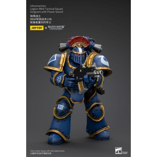 Warhammer The Horus Heresy Figura 1/18 Ultramarines Legion MKIII Tactical Squad Sergeant with Power Sword 20 cm