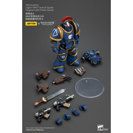 Warhammer The Horus Heresy Figura 1/18 Ultramarines Legion MKIII Tactical Squad Sergeant with Power Sword 20 cm