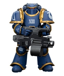 Warhammer The Horus Heresy Figura 1/18 Ultramarines Legion MKIII Tactical Support Squad Legionary with Heavy Bolter 20 cm