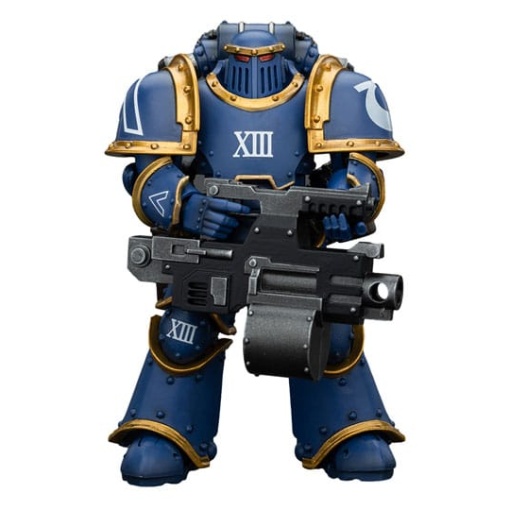 Warhammer The Horus Heresy Figura 1/18 Ultramarines Legion MKIII Tactical Support Squad Legionary with Heavy Bolter 20 cm