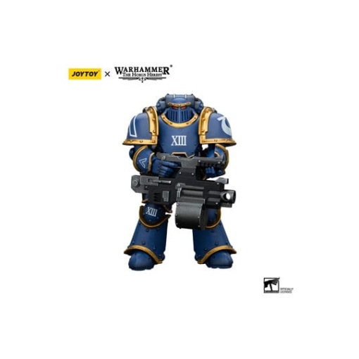 Warhammer The Horus Heresy Figura 1/18 Ultramarines Legion MKIII Tactical Support Squad Legionary with Heavy Bolter 20 cm