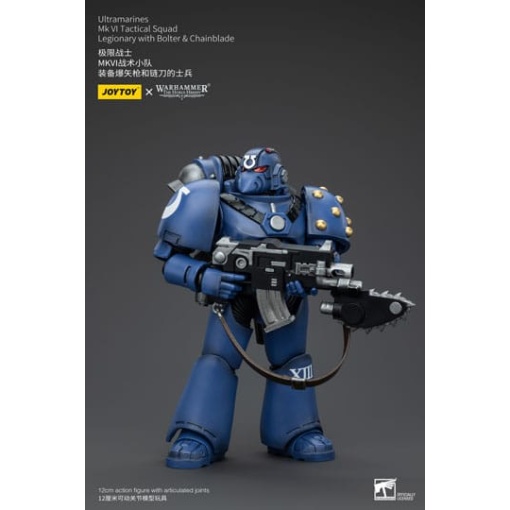 Warhammer The Horus Heresy Figura 1/18 Ultramarines MK VI Tactical Squad Legionary with Bolter& Chainblade 20 cm