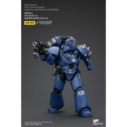 Warhammer The Horus Heresy Figura 1/18 Ultramarines MK VI Tactical Squad Legionary with Bolter& Chainblade 20 cm