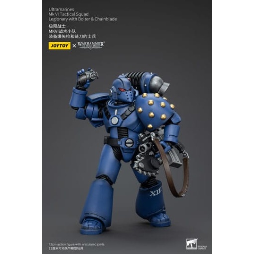 Warhammer The Horus Heresy Figura 1/18 Ultramarines MK VI Tactical Squad Legionary with Bolter& Chainblade 20 cm