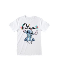 Lilo & Stitch Camiseta Ohana Means Family White