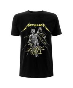 Metallica Camiseta And Justice For All Tracks Black